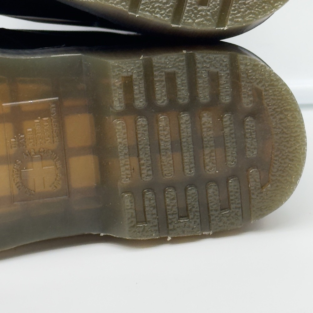 Doc Dr. Martens 1460 Smooth Leather Lace Up Boots Green 118222 Men 7 Women 8 - Picture 11 of 14